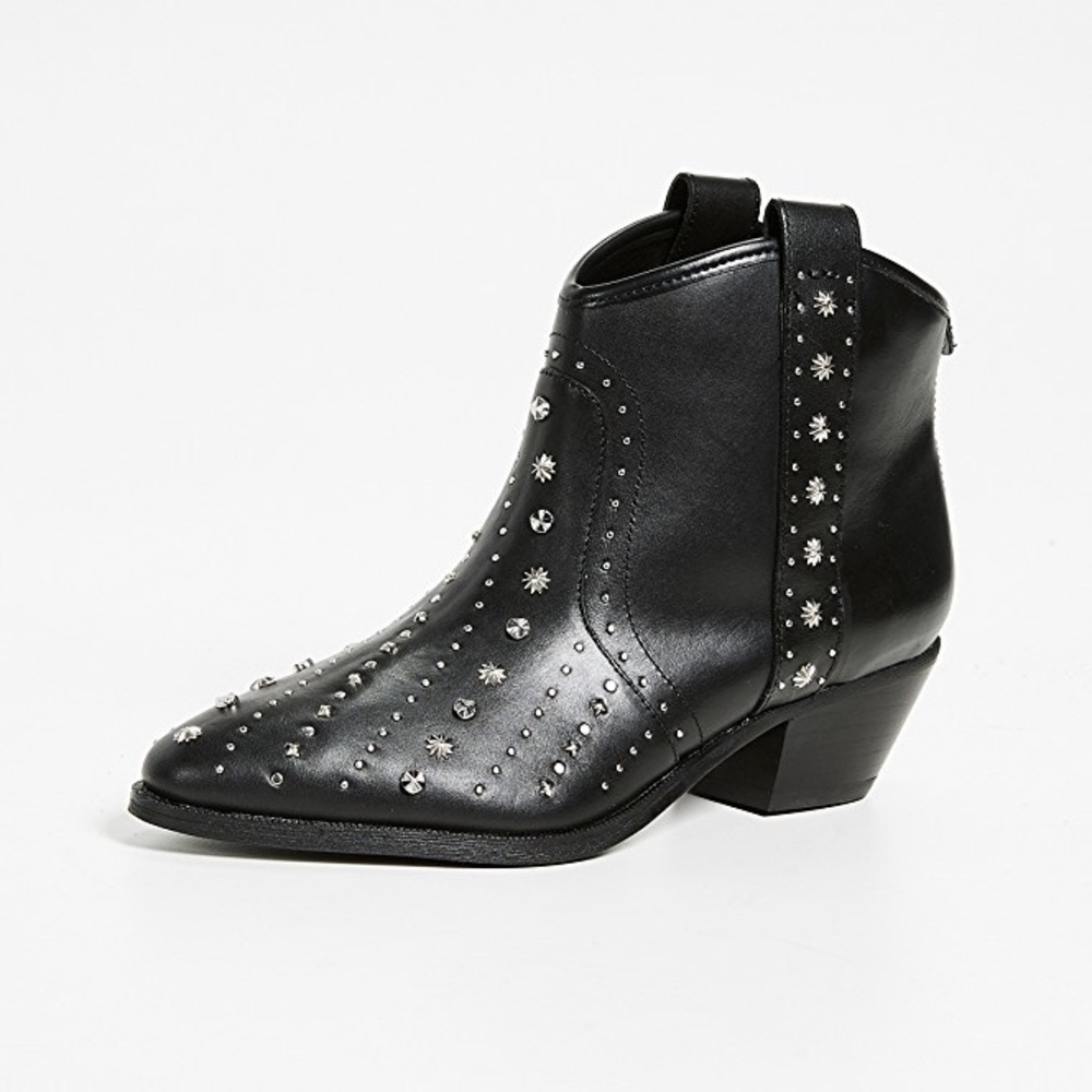 ✨NEW✨SAM EDELMAN BRIAN BLACK LEATHER STUDDED BOOTS